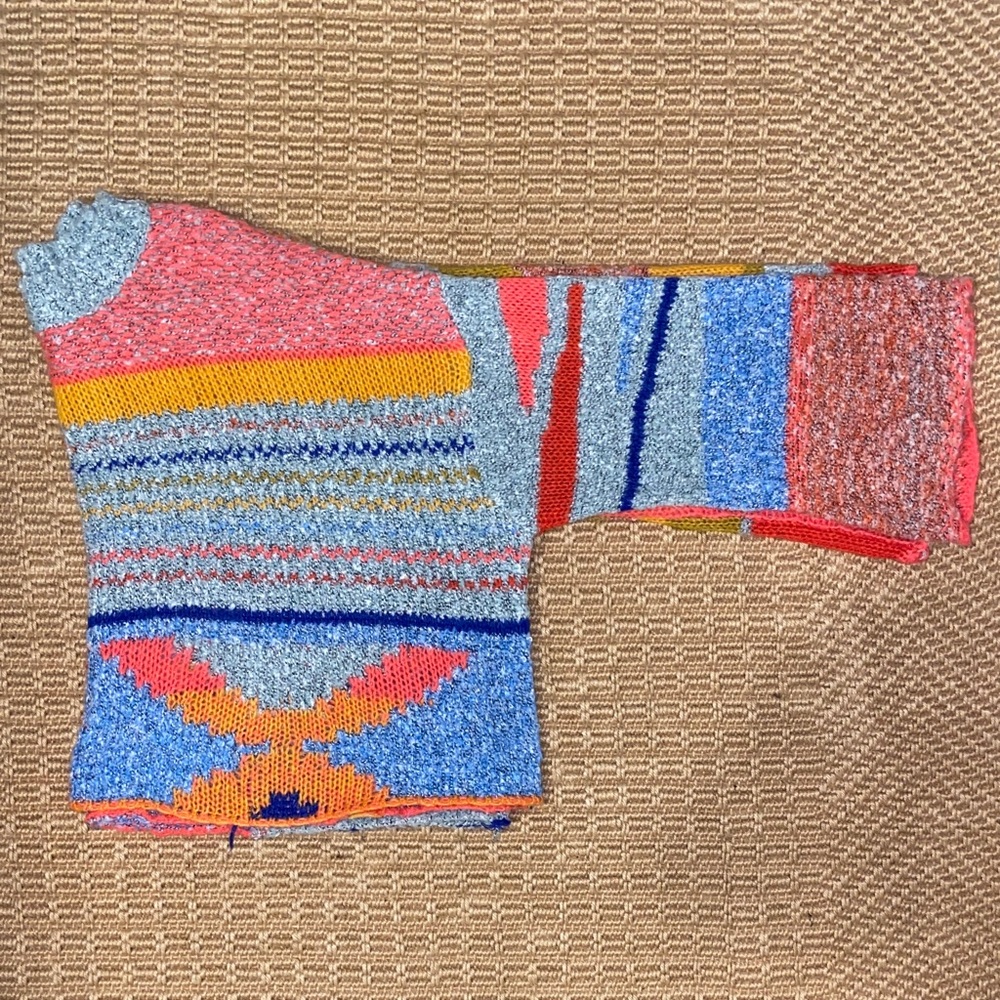 Sincerely Jules Multicolor Patchwork Sweater - image 4